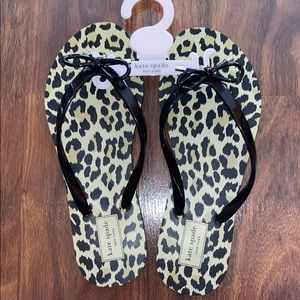 ♠️ NWOT Kate Spade Black Leopard Sandals ♠️